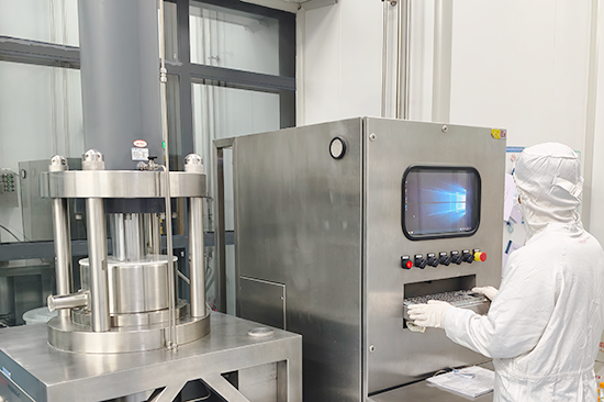 Stainless steel bioreactors in a pharmaceutical facility used for peptide and API manufacturing processes